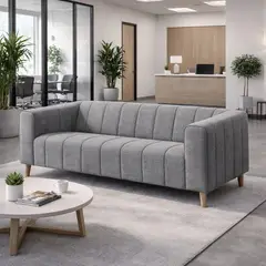 ARTSOFA - Sofá Dos Cuerpos Velaris Gris Antifluido + Obsequio