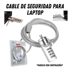 GENERICO - CABLE DE SEGURIDAD PARA LAPTOP CON CONTRASEÑA