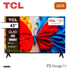 TCL - Televisor 43S5K QLED 43” Smart TV Google TV FHD 2025
