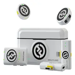 HOLLYLAND - Micrófono Inalámbrico Lark M2 Combo Blanco