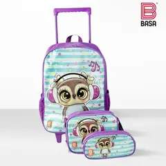 Basa - Set de Mochila Escolar Con Rueda Bonibu