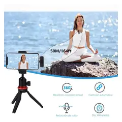 BOYA - Micrófono Inalámbrico By-v2 Lightning Con Solapa Negro