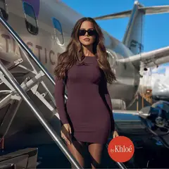 FABLETICS - Vestido Seamless Long-Sleeve Mini Dress Mujer