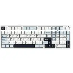 AULA - TECLADO F99 PRO INALAMBRICO MECANICO SW-STAR VECTOR RGB BLANCO-CELES-NEGRO