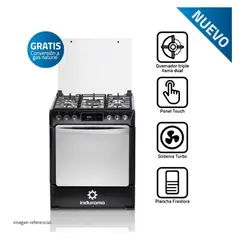 INDURAMA - Cocina a Gas 5 hornillas NIZA ZAFIRO Negro