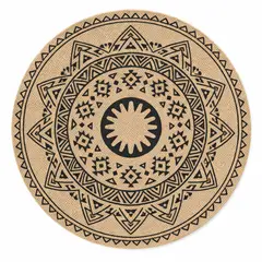 GENERICO - Pack de 6 Individuales Mandala Redonda de 40 cm: El Detalle Perfecto para tu Hogar