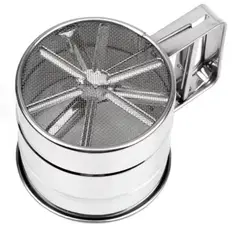 GENERICO - Tamizador de Repostería Tipo Taza Acero Inoxidable