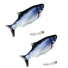 GENERICO - PESCADO CON MOVIMIENTO (Juguete para gatos ) PACK 2 UND