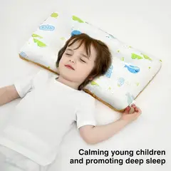 GENERICO - Almohada para niños pequeños de doble cara mostaza