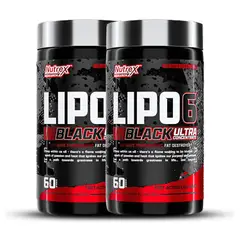 NUTREX RESEARCH - PACK X 02 - Lipo 6 Black Ultra Concentrate - 60 Cápsulas