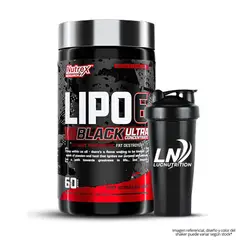 NUTREX RESEARCH - Lipo 6 Black Ultra Concentrate - 60 Cápsulas + Shaker