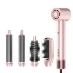 GIOIO - Kit Secador 5 en 1 con Rizador Automático e Iones