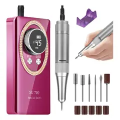 GIOIO - Pulidor De Uñas Esmeril Profesional Drill Portátil 45000 Rpm