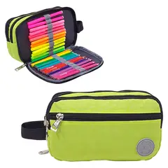 KENGAR - Cartuchera Organizadora Modelo Star - Verde Limón