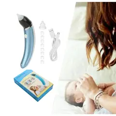 GENERICO - Aspirador Nasal Eléctrico para Bebé con Puntas de Silicona Limpieza Suave y Segura