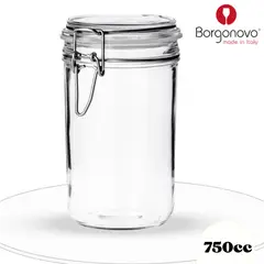 BORGONOVO - FRASCO TERRINE HERMET. 750cc CEMPAQUE NARANJA-BORGONOVO ITALY.