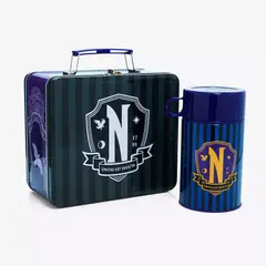 NETFLIX - Wednesday Nevermore Academy - Merlina Set Lonchera + Termo