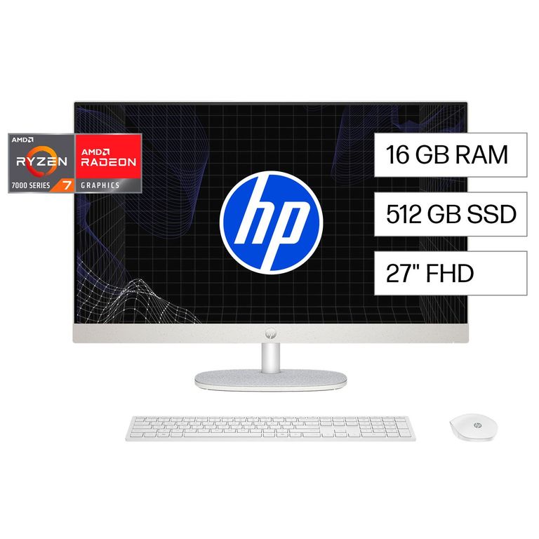 Todo en Uno 27-cr0275la AMD Ryzen 7 16GB 512GB 27 W11