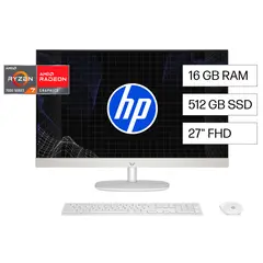 HP - Todo en Uno 27-cr0275la AMD Ryzen 7 16GB 512GB 27 W11