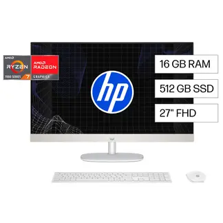 HP - Todo en Uno 27-cr0275la AMD Ryzen 7 16GB 512GB 27 W11