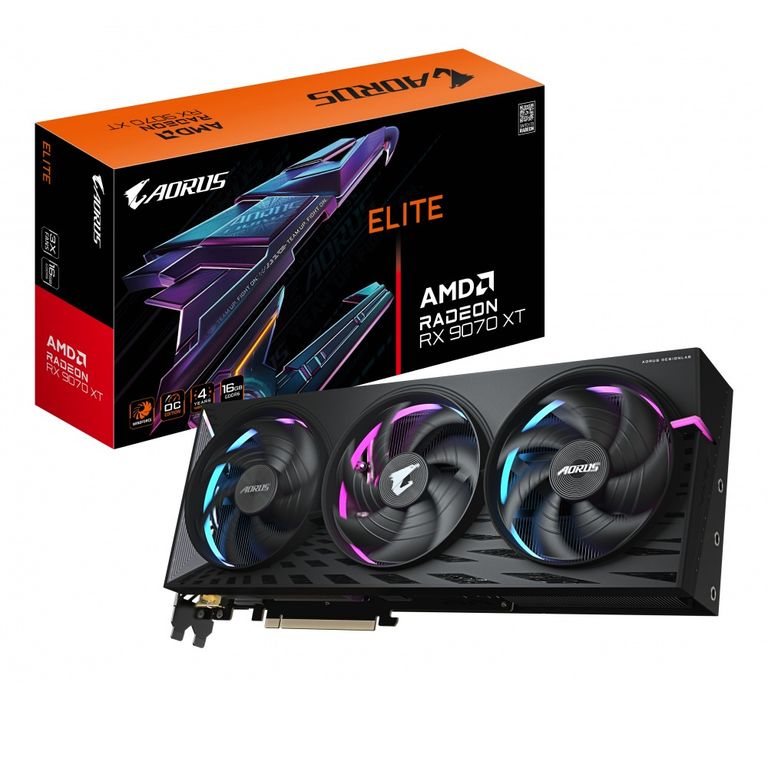 Tarjeta de Video AMD AORUS Radeon RX 9070 XT ELITE 16GB 256-bit GDDR6 PCI Express 5.0
