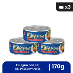 CARABELA - CONSERVA DE POLLO EN AGUA Y SAL PACK X3