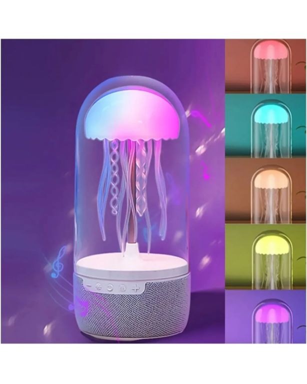 Parlante Lámpara de Medusa Bluetooth multicolor