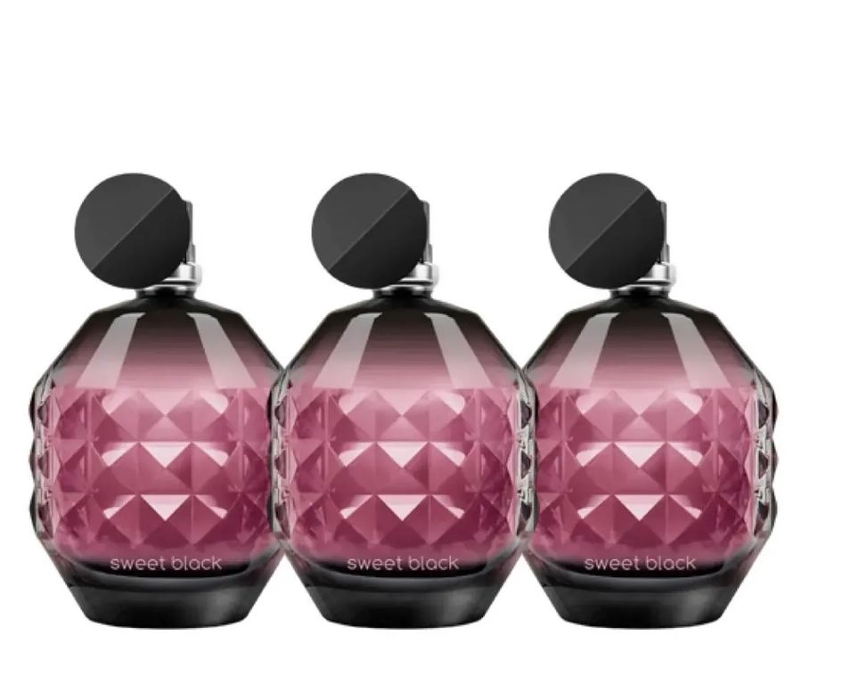Perfume Sweet Black 50 ml x3 -
