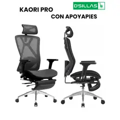 GENERICO - SILLA ERGONOMICA KAORI PRO CON APOYAPIES