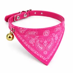 GENERICO - COLLAR PARA GATOS TIPO PAÑOLETA FUCSIA