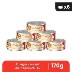 CARABELA - CONSERVA DE CERDO EN AGUA Y SAL PACK X6
