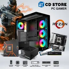 AMD - PC Gamer - RYZEN 7 7700X , RAM 16GB SSD 1TB CASE RGB FUENTE GOLD 650W