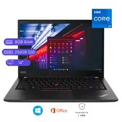 LENOVO - Laptop Reacondicionada Thinkpad T490 - Core i7 8va - 8gb ram - 256gb ssd