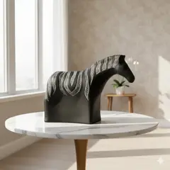 MAP DESIGN HOME - ADORNO ZEBRA DECOR 22x07x17 cm