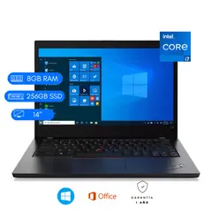 LENOVO - Laptop Reacondicionada Thinkpad L14 -Core i7 - 8GB RAM - 256gb SSD - Negro