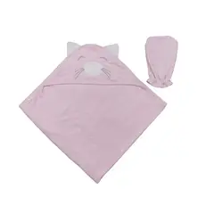 BANNITAS - Toalla de felpa algodón Gata