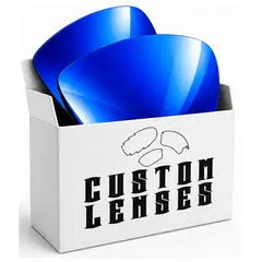 CUSTOM - Lunas Repuesto Para Lentes De Sol compatbile Batwolf OO9101 - Azul