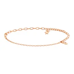 GENERICO - PULSERA CADENA CON DIJE ESTRELLA DORADA