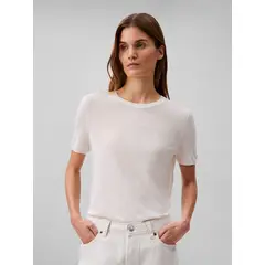 CALVIN KLEIN - SWEATER FINE GAUGE VISCOSE SS SWEATER CK