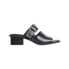 CALVIN KLEIN - SANDALIAS HEEL SQUARE MG BUCKLE LTH