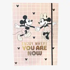 DGNOTTAS - Carpeta Espiral Elástico Mickey y Minnie