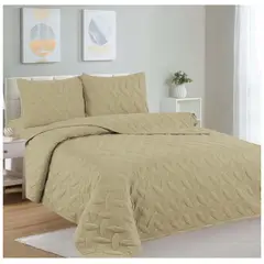 CASATEX - CUBRECAMA COLOR ENTERO 100% ALGODÓN EN 1.5 PLAZAS