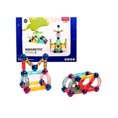 GENERICO - Juguete Bloques Imantados de Construcción de 46 piezas