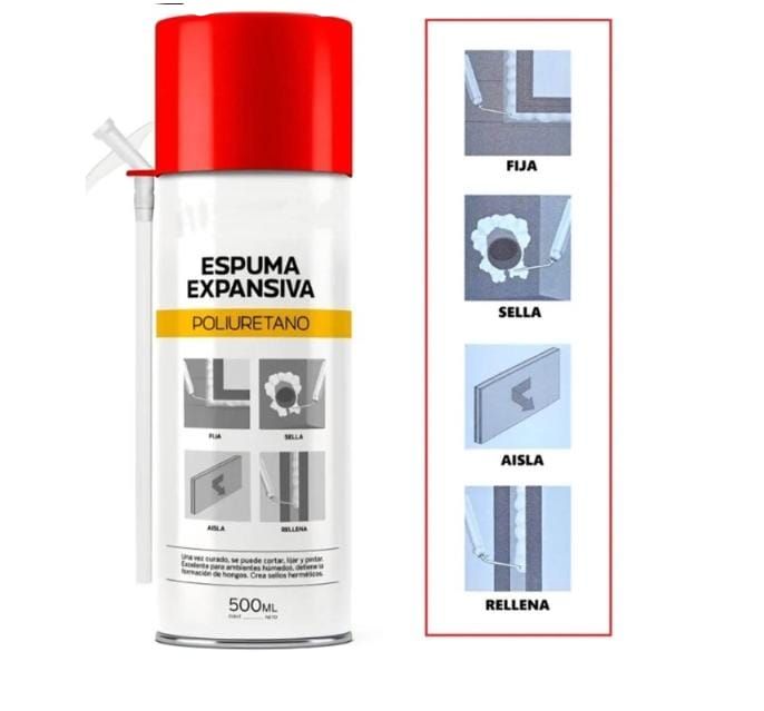 Relleno orificio aislamiento térmico y acuatico