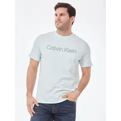 CALVIN KLEIN - CAMISETA SS TRAVELING LOGO CREWNK TEE CK