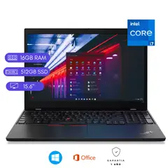 LENOVO - Laptop Reacondicionada Thinkpad L15 -Core i710MA - 16GB RAM - 512GB SSD - Negro