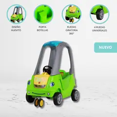 GENERICO - Carro Huevito con Empujador «SPINTORE» Green