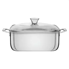 TRAMONTINA - Olla Cuadrada Trix 26 cm – 7.3 Litros de Alta Capacidad