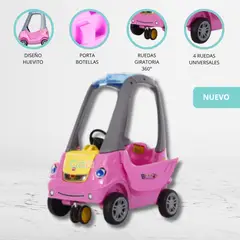 GENERICO - Carro Huevito con Empujador «SPINTORE» Pink