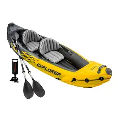 GENERICO - Explorer K2 Inflatable Kayak Set Incluye Remos de Aluminio